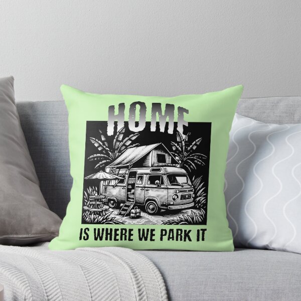 Item preview, Home Is Where We Park It Vintage Camper Van RV Camping Design designed and sold by Sachie's Studio.