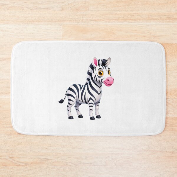 Item preview, Cute Smiling Zebra Cartoon | Adorable Safari Animal Illustration designed and sold by Stickivo.