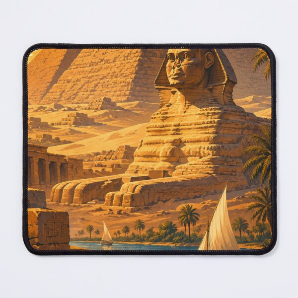 Item preview, Egypt Travel Poster – Land of Pharaohs and Timeless Wonders designed and sold by ElartedeNoel.