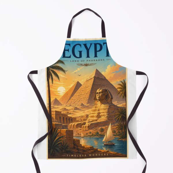 Item preview, Egypt Travel Poster – Land of Pharaohs and Timeless Wonders designed and sold by ElartedeNoel.
