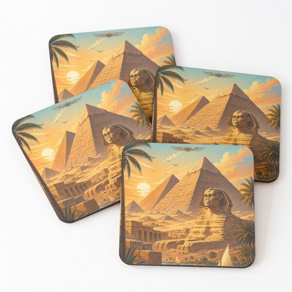 Item preview, Egypt Travel Poster – Land of Pharaohs and Timeless Wonders designed and sold by ElartedeNoel.