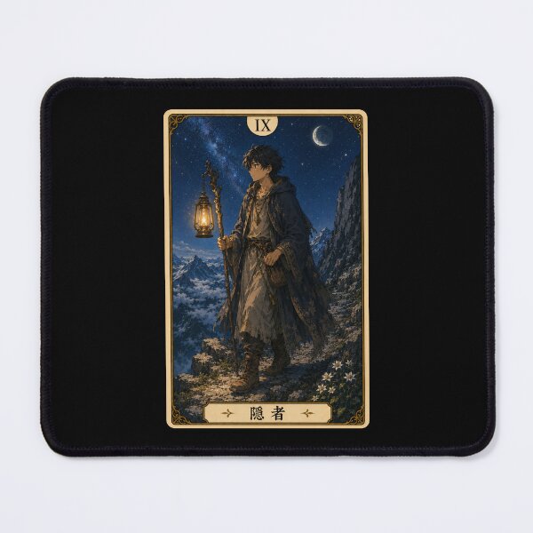 Item preview, Tarot card the hermit in anime style designed and sold by ProjecTees.
