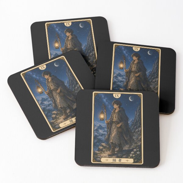 Item preview, Tarot card the hermit in anime style designed and sold by ProjecTees.