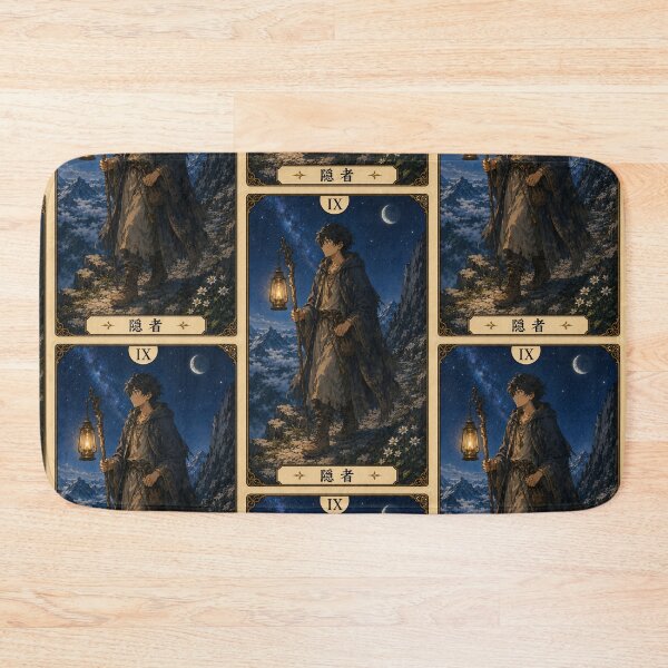 Item preview, Tarot card the hermit in anime style designed and sold by ProjecTees.