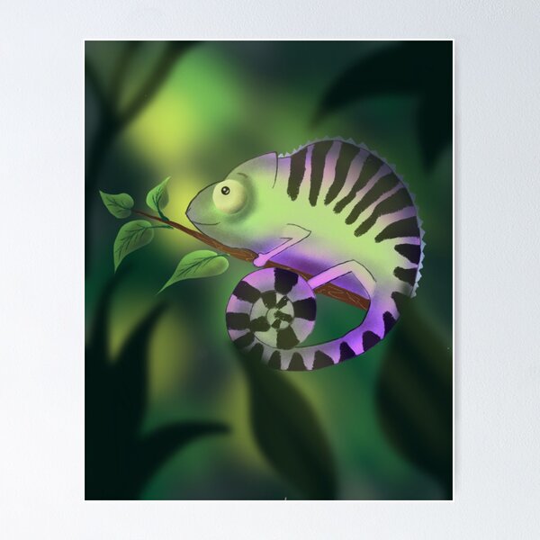 Item preview, please update the POD listings for Chameleon Spiral as per latest instructions for Esty and redbubble designed and sold by ArtByShoonya.