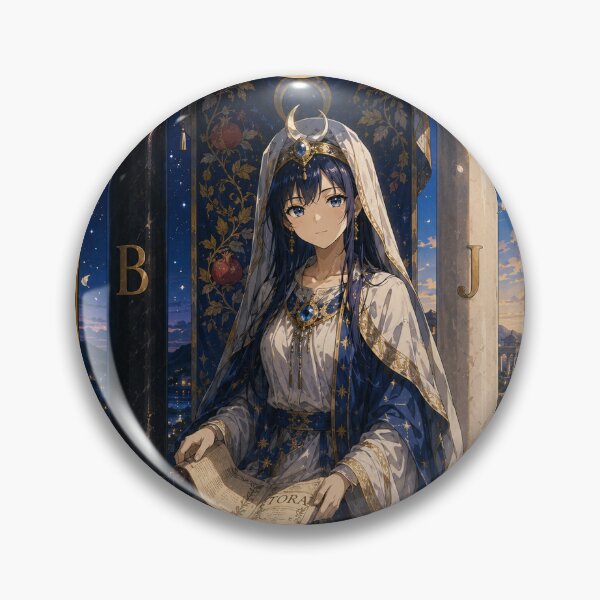 Item preview, Tarot card the high priestess in anime style designed and sold by ProjecTees.