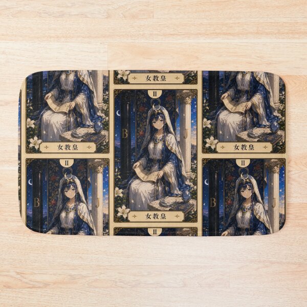 Item preview, Tarot card the high priestess in anime style designed and sold by ProjecTees.