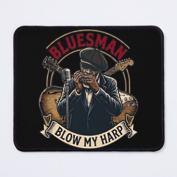 Item preview, Bluesman Blow my harp designed and sold by TomVtX.