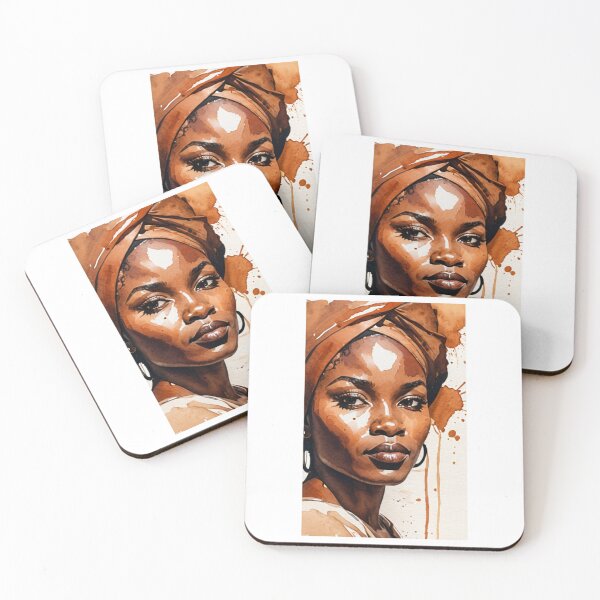 Item preview, Art - Woman's Portrait, Contemporary Afro-Bohemian Style designed and sold by AnimeShin.