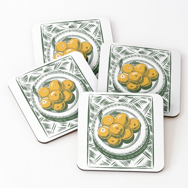 Item preview, Bowl of Oranges Linocut Still Life designed and sold by grenithh.