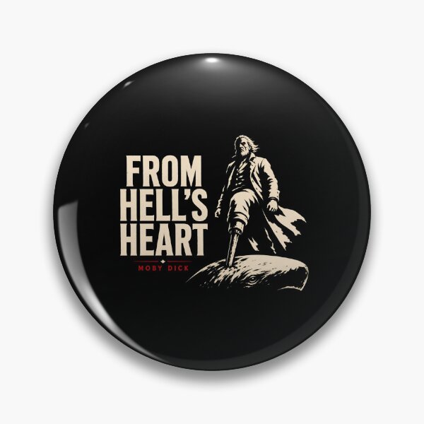 Item preview, Moby Dick Captain Ahab From Hell's Heart Literary Quote Art designed and sold by Fenay Designs.