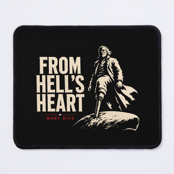 Item preview, Moby Dick Captain Ahab From Hell's Heart Literary Quote Art designed and sold by Fenay Designs.