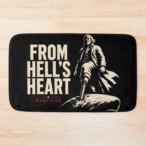 Item preview, Moby Dick Captain Ahab From Hell's Heart Literary Quote Art designed and sold by Fenay Designs.