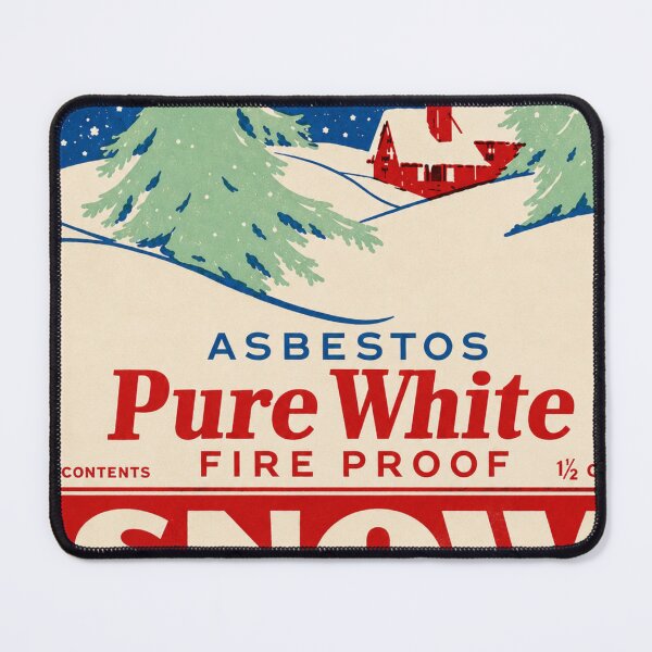 Item preview, "Pure White Snow" Asbestos Box | Retro Industrial Advertising T-Shirt designed and sold by WeMadeOurWorld.