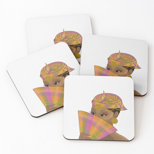 Item preview, Caribbean woman in Madras designed and sold by STRID.ART.