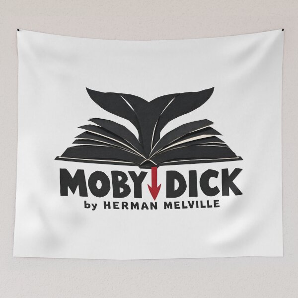 Item preview, Moby Dick Open Book Whale Tail Sculpture Literary Design designed and sold by Fenay Designs.
