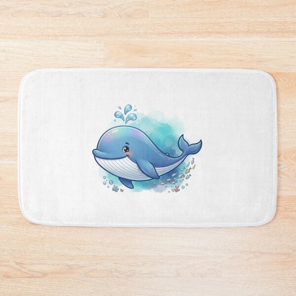 Item preview, Ocean Joy: Cute Cartoon Whale Splashing and Playing designed and sold by Stickivo.