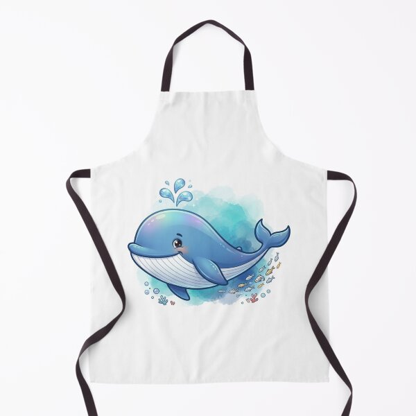Item preview, Ocean Joy: Cute Cartoon Whale Splashing and Playing designed and sold by Stickivo.