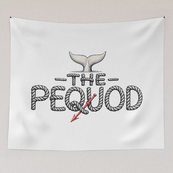 Item preview, Moby Dick The Pequod Marine Rope Nautical Typography Art designed and sold by Fenay Designs.