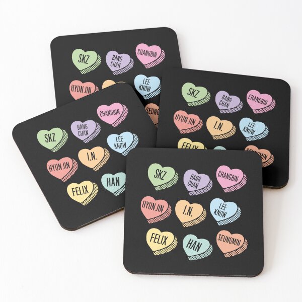 Item preview, STRAY KIDS candy LOVE HEARTS Pastel sticker pack designed and sold by retrippy.