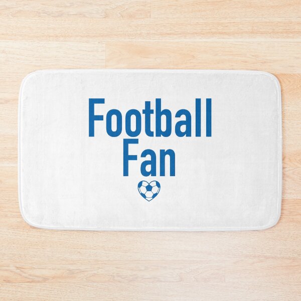 Item preview, Football Fan Heart Typography Blue designed and sold by Anne97s.