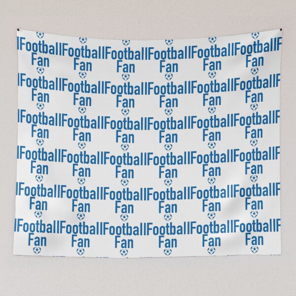 Item preview, Football Fan Heart Typography Blue designed and sold by Anne97s.