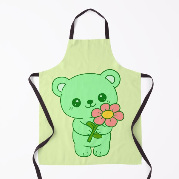 Item preview, Cute Kawaii Green Teddy Bear designed and sold by Phyllya Design.
