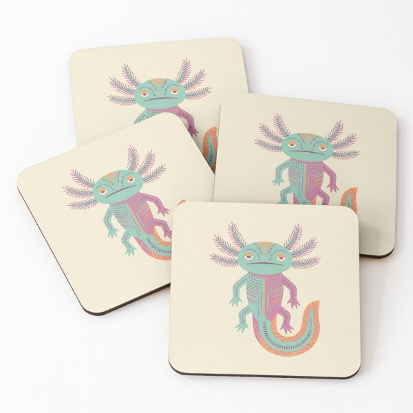 Item preview, Funny Vintage Alebrije Axolotl Mexican Pop Art designed and sold by DuckOddity.