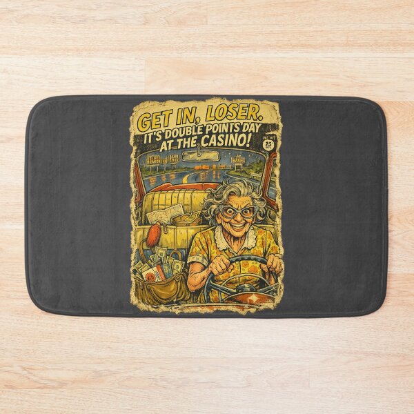 Item preview, Manic Grandma Road Trip – Retro Casino Comic Art designed and sold by radiogalaxy.
