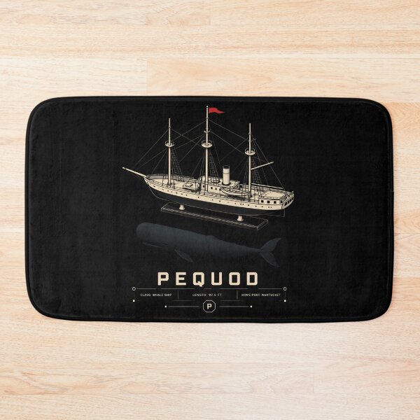 Item preview, Pequod Nantucket Whale Ship Blueprint Moby Dick Illustration designed and sold by Fenay Designs.