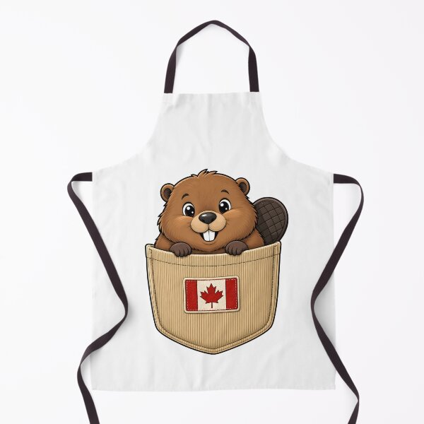 Item preview, Cute Canadian Beaver Pocket Pal designed and sold by puredevn.