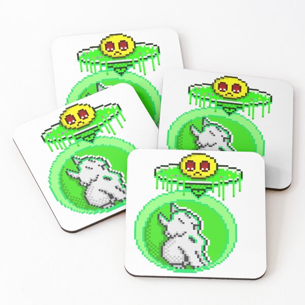 Item preview, Cat UFO Abducion Pixel Art designed and sold by RetroRlx.
