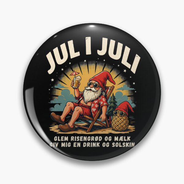Item preview, Jul I Juli – Danish Christmas Nisse Julemanden Funny Summer Shirt Denmark Christmas Gift V4 designed and sold by DarylWelsh2024.