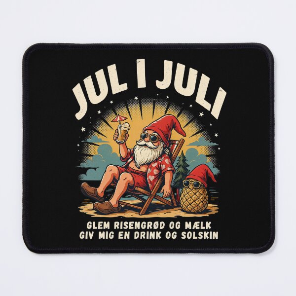 Item preview, Jul I Juli – Danish Christmas Nisse Julemanden Funny Summer Shirt Denmark Christmas Gift V4 designed and sold by DarylWelsh2024.