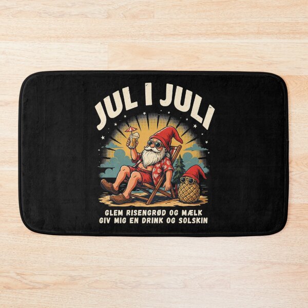 Item preview, Jul I Juli – Danish Christmas Nisse Julemanden Funny Summer Shirt Denmark Christmas Gift V4 designed and sold by DarylWelsh2024.