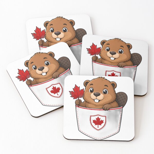 Item preview, Cute Canadian Beaver Pocket Pal designed and sold by puredevn.