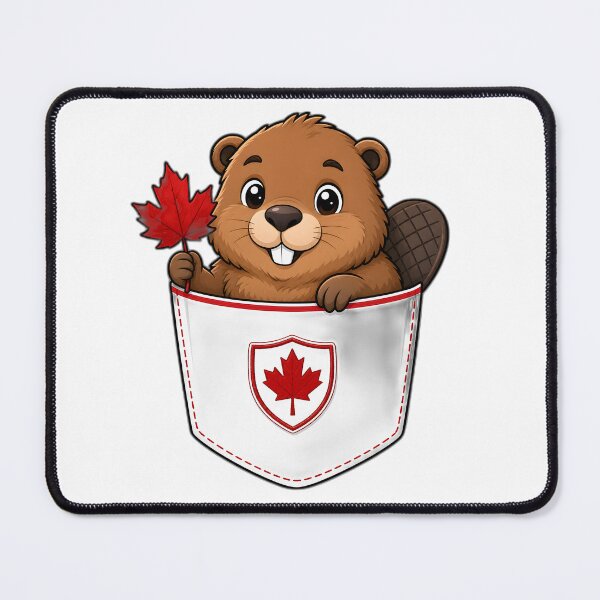 Item preview, Cute Canadian Beaver Pocket Pal designed and sold by puredevn.