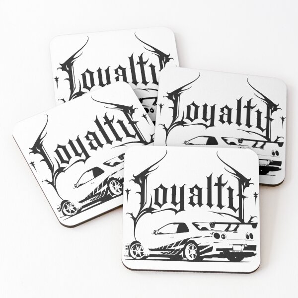 Item preview, Sports car, Loyalty lettering in black and white designed and sold by Tribalgothss.