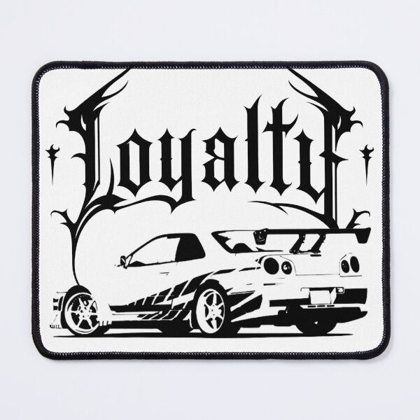 Item preview, Sports car, Loyalty lettering in black and white designed and sold by Tribalgothss.