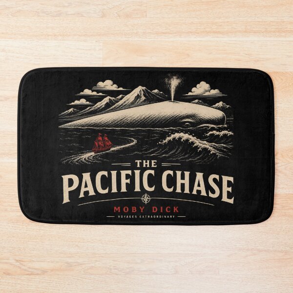 Item preview, The Pacific Chase Moby Dick Vintage Woodcut Ocean Wave Art designed and sold by Fenay Designs.