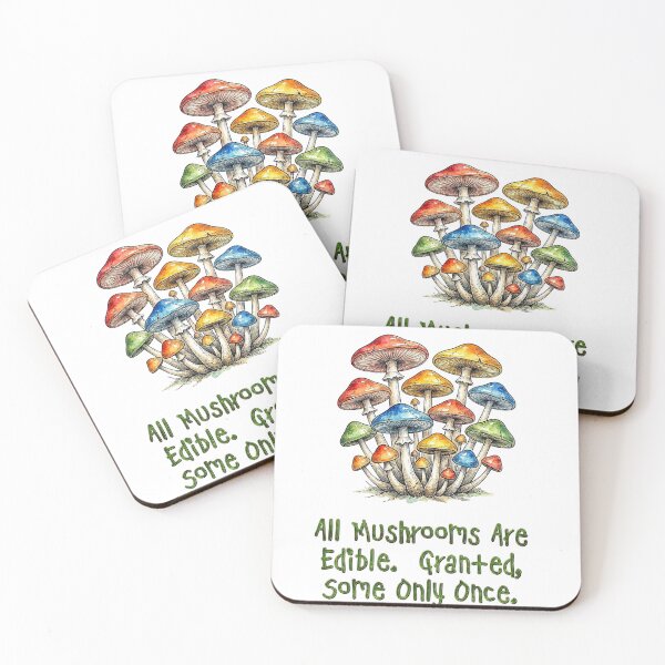 Item preview, mushrooms are edible designed and sold by Foxlindesigns.