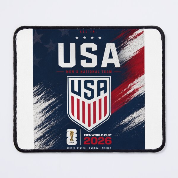 Item preview, USA 2026 Soccer Fan Design | American Football Supporter Graphic | Red White Blue Sports Art designed and sold by MDC-99.