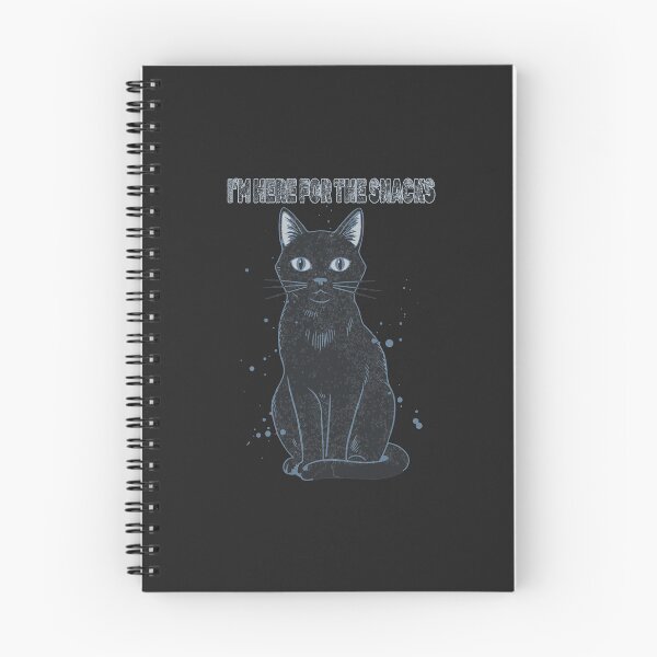 Item preview, "I'm Here For The Snacks" Funny Black Cat Introvert Meme designed and sold by Cipher & Soul.
