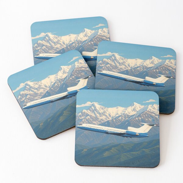 Item preview, Commercial Airliner Mountain Flight Illustration designed and sold by EMaviation_.