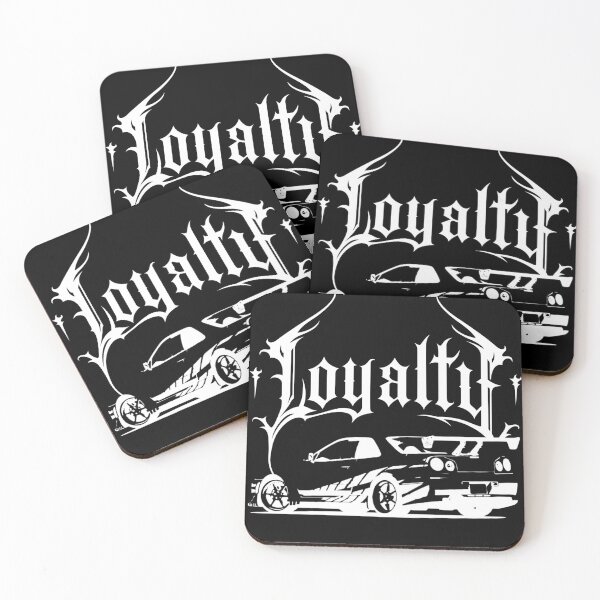 Item preview, Sports car, Loyalty lettering in black and white designed and sold by Tribalgothss.