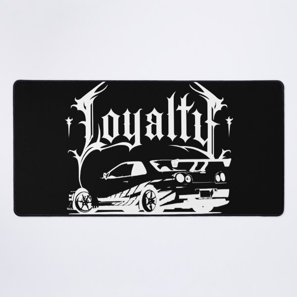 Item preview, Sports car, Loyalty lettering in black and white designed and sold by Tribalgothss.