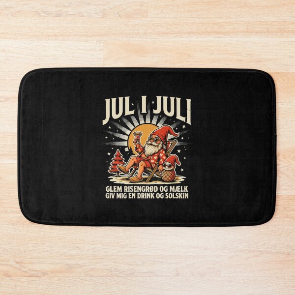 Item preview, Jul I Juli – Danish Christmas Nisse Julemanden Funny Summer Shirt Denmark Christmas Gift V5 designed and sold by DarylWelsh2024.