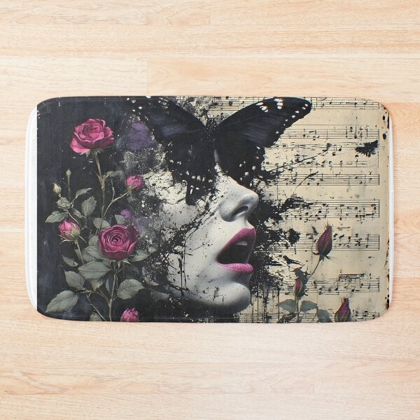 Item preview, The Nocturne of Becoming – Gothic Butterfly Portrait designed and sold by UrbanTempleArt.