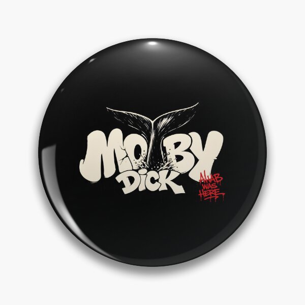 Item preview, Moby Dick Ahab Was Here Street Art Graffiti Whale Tail Design designed and sold by Fenay Designs.