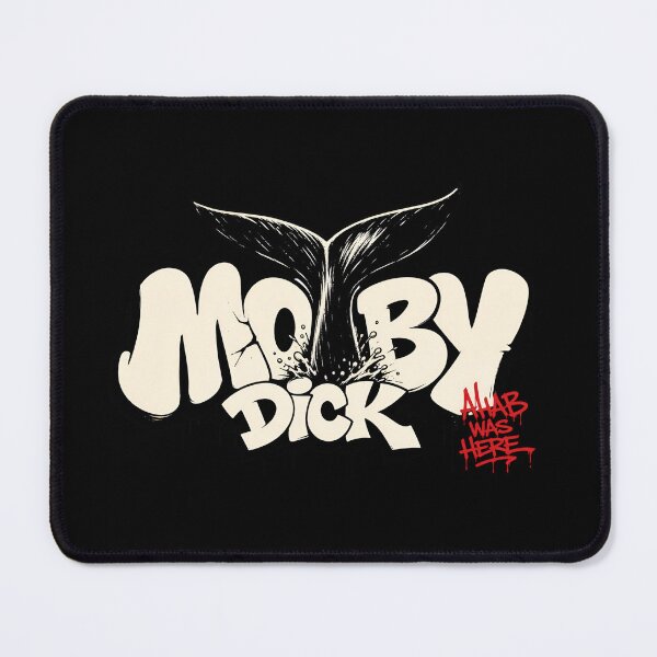 Item preview, Moby Dick Ahab Was Here Street Art Graffiti Whale Tail Design designed and sold by Fenay Designs.